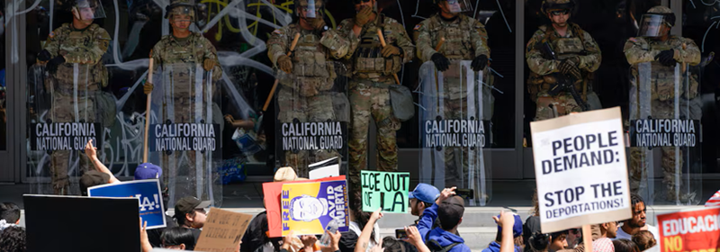 US deploys Marines to Los Angeles as Trump backs arrest of California governor