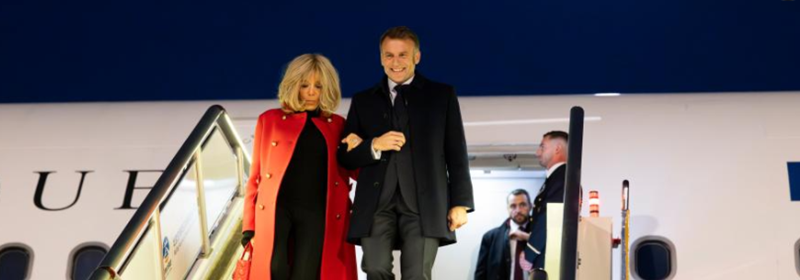 French President Emmanuel Macron arrives in Beijing for state visit
