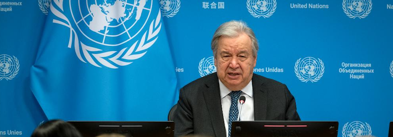 UN chief warns power is prevailing over law globally