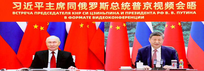 Xi holds virtual meeting with Putin, phone talks with Trump