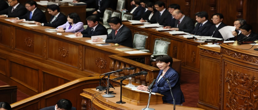 Takaichi calls China 'important neighbor' but hypes 'regional' tensions
